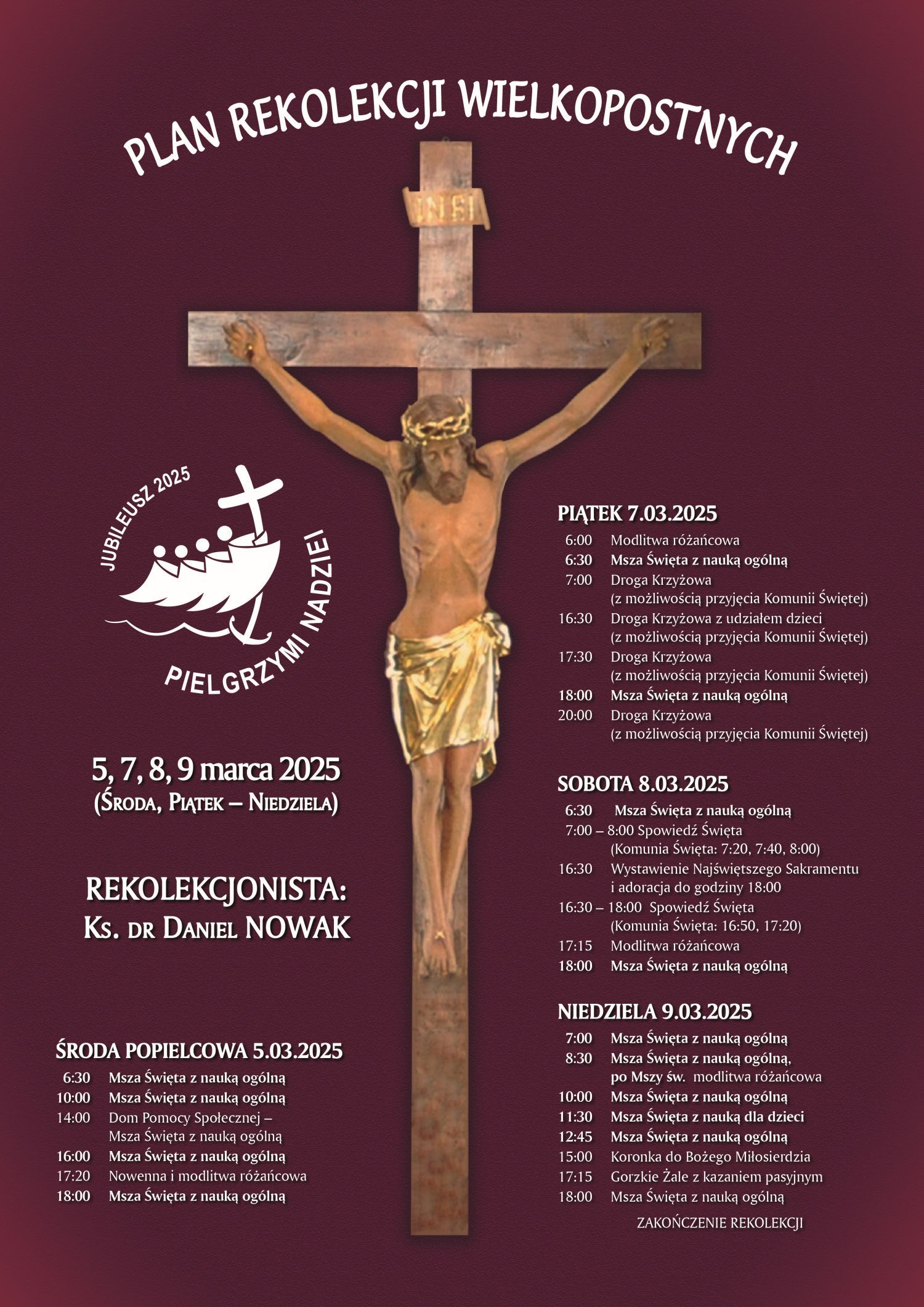 Rekolekcje wielkopostne 2025
