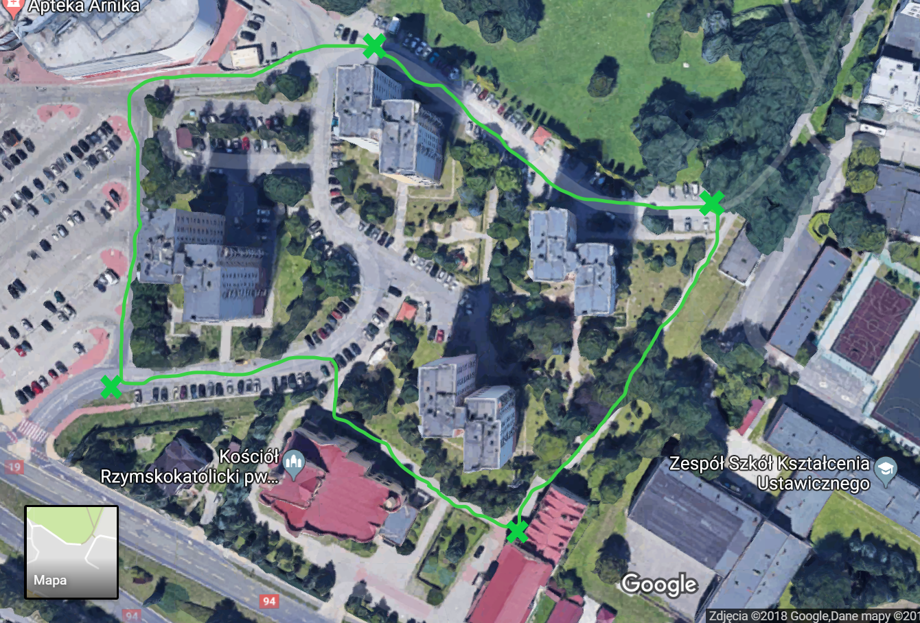 Trasa procesji w dniu Bożego Ciała