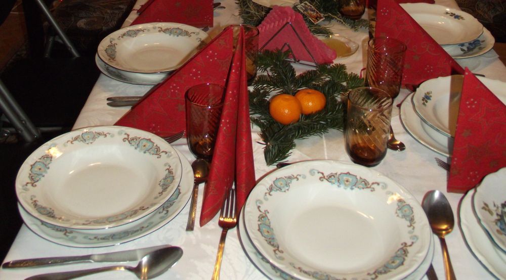 Obrzęd wieczerzy wigilijnej w rodzinach