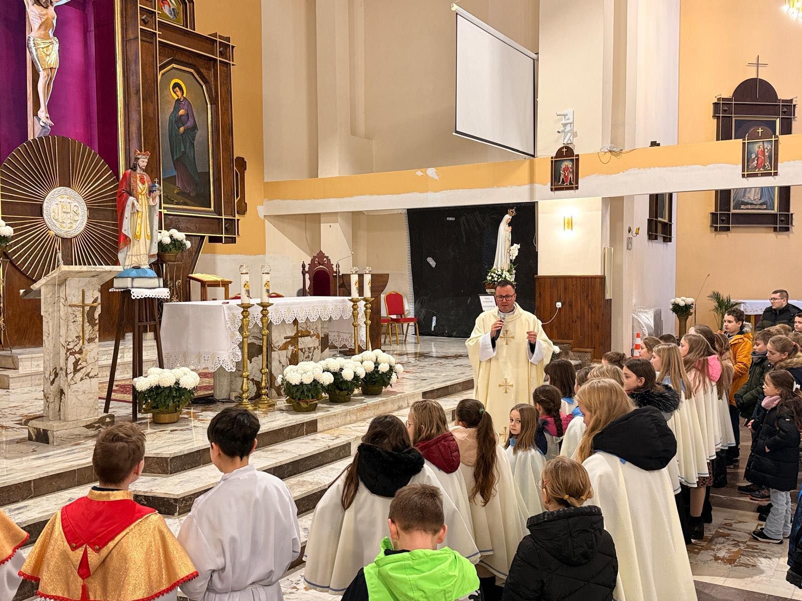 Msza z udziałem dzieci